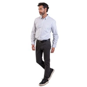 Camisa fantasía slim fit Celeste/L11