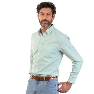 Camisa fantasía slim fit Verde/L46