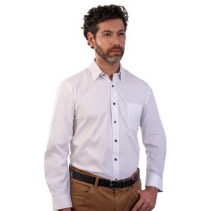 Camisa lisa regular fit B.Negro/B1A