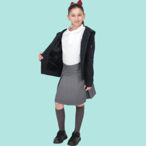 Falda casimir gris 2 tablas