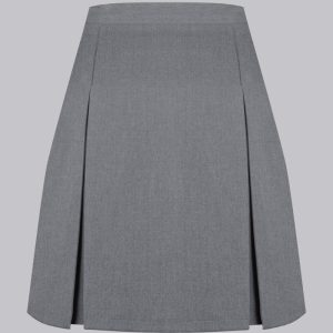 Falda casimir gris 2 tablas