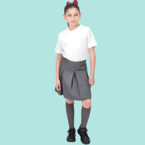 Falda casimir gris 3 tablas