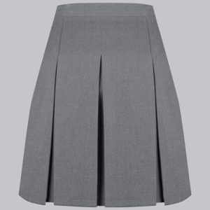 Falda casimir gris 3 tablas