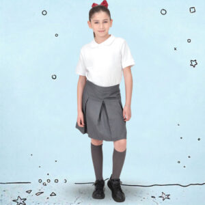 Falda Casimir Gris 3 Tablas