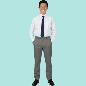 Pantalón Clásico Hombre Gris Nacional
