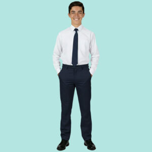 Pantalón Clásico Hombre Azul