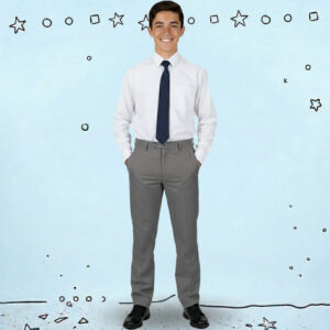 Pantalón Clásico Hombre Gris Nacional
