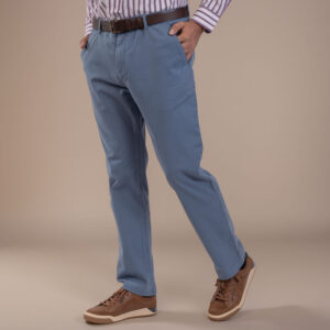 Pantalón Gabardina Bolsillo Argentino Azul Claro