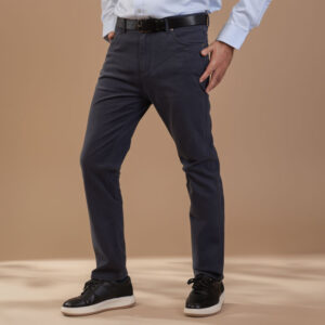 Pantalón Jeans Gabardina Azul Marino
