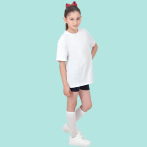 Polera polo manga corta blanca