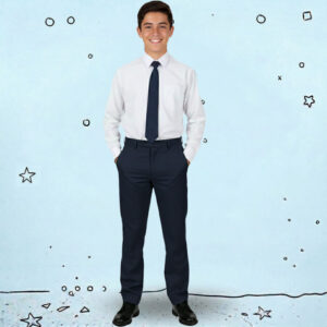 Pantalón Clásico Hombre Azul