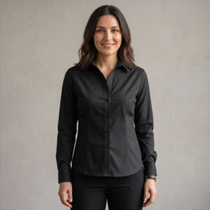 Blusa Negra con Corte