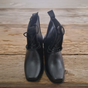 Bota Huaso Cuero Suela Goma con Cordón