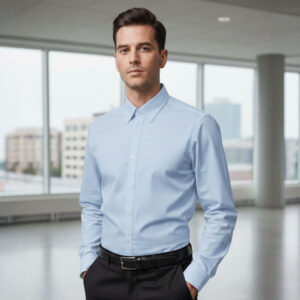 Camisa Oxford Manga Larga Adulto