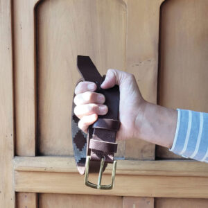 Cinturón Cuero Bordado