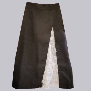 Falda huasa elegante ancha