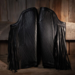 Piernera Corralera Cuero Juvenil