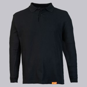 Polera pique manga larga hombre