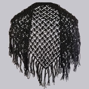 Puntilla de lana negra