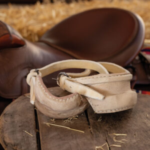 Talonera Cuero Crudo Suela Lumbre Hebilla Herradura