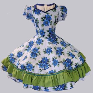 Vestido china floreado