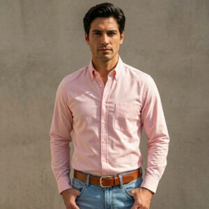 Camisa Oxford Manga Larga Adulto