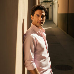 Camisa Oxford Manga Larga Adulto