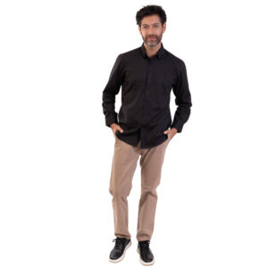 Camisa lisa regular fit